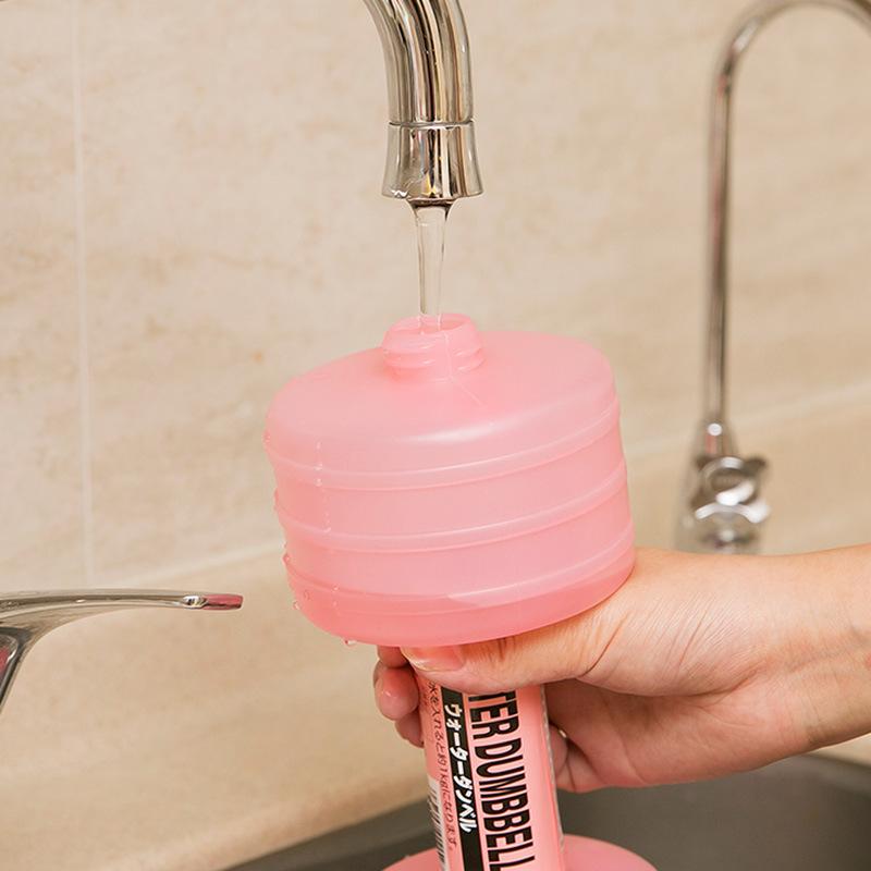 Plastic Water Injection Women Dumbbell Fitness Equipment Thin Body Plastic Dumbbell