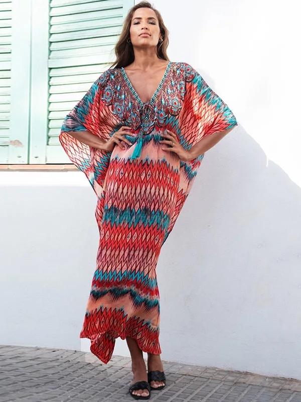 Plus Size Beach Wear Swimwear Bathing Suit Cover Ups Tunics Coverups For Women Beach Dress Long Cover Up