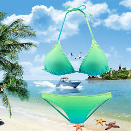 New Gradient Series Split Swimsuit Sexy Bikini