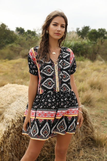 Spring And Summer Women'S New Casual Fashion Loose Printed One-Piece Pants