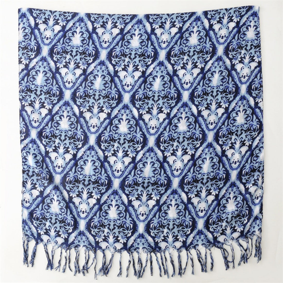 Scarvii - Boho Tie-Dye Teal Scarf