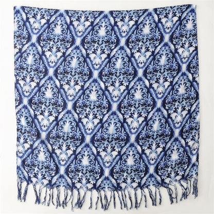 Scarvii - Boho Tie-Dye Teal Scarf