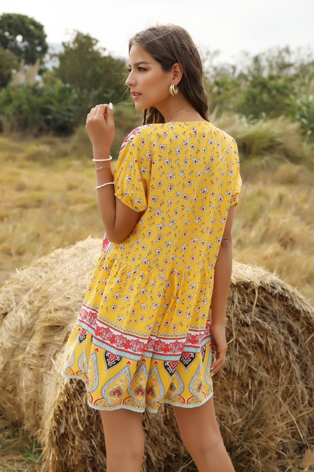 Spring And Summer Women'S New Casual Fashion Loose Printed One-Piece Pants