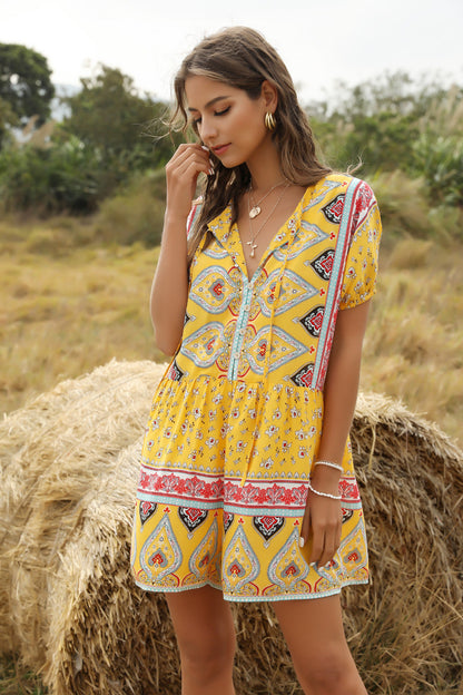 Spring And Summer Women'S New Casual Fashion Loose Printed One-Piece Pants