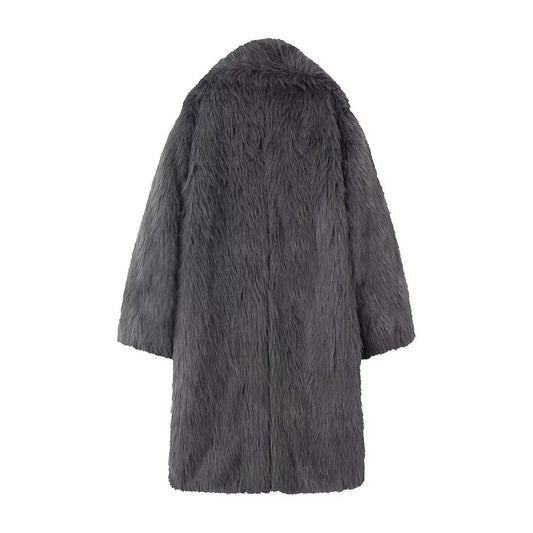 Faux Fur Plush Coat