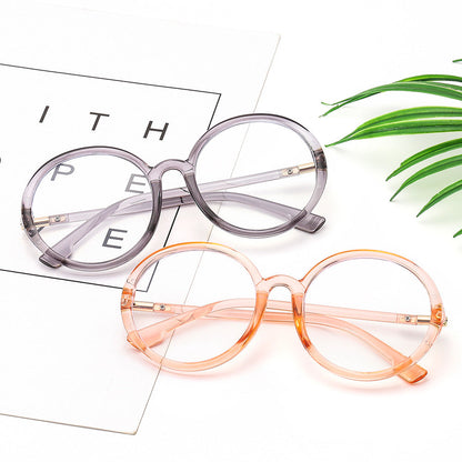 Round Frame Blue Light Blocking Glasses Stylish Casual Optical Frames