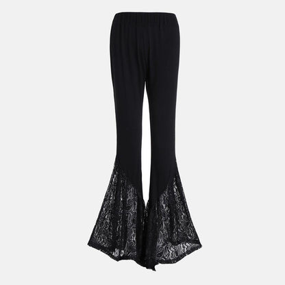 Women'S Knitting Lace Flare Pants