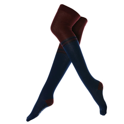 Long Tube Yoga Socks Thigh Socks Antiskid Five Finger Floor Dance Socks Dance