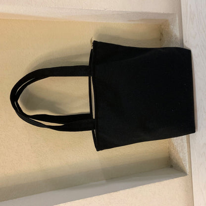 DIY Blank Hand-Painted Canvas Tote Bag Stylish Cotton Lunch Bag