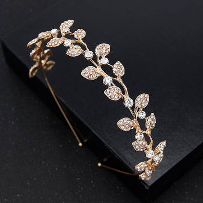Bridal Headpiece with Rhinestones Elegant Crown Wedding Hair Accessory