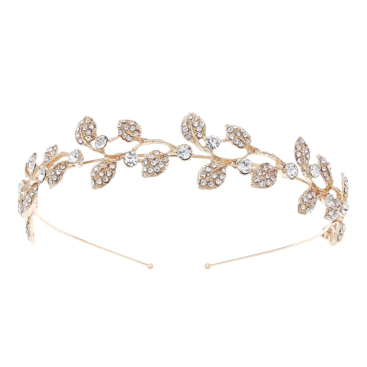 Bridal Headpiece with Rhinestones Elegant Crown Wedding Hair Accessory
