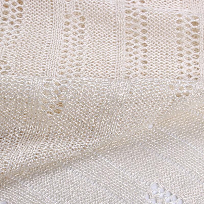 Knitted Hollow Loose Beach Skirt Sunscreen Sexy Swimsuit Hoodie Shawl Beach Skirt.