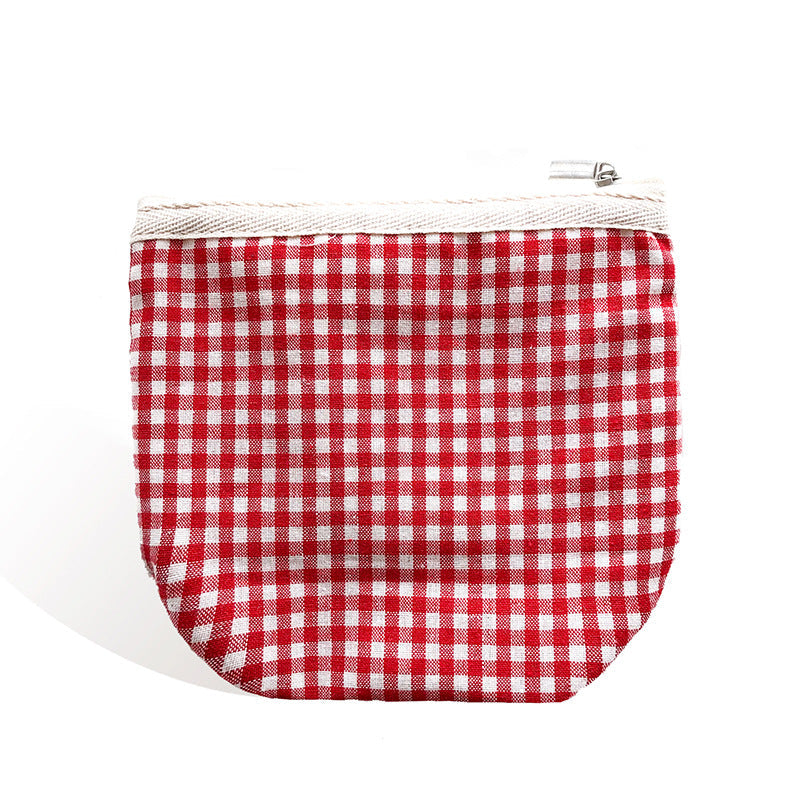 Canvas Portable Makeup Bag Stylish Storage Pouch