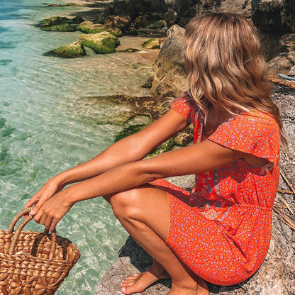 Tunics For Women'S Tunic  Beach New Summer Print Swimsuit Beach Dress