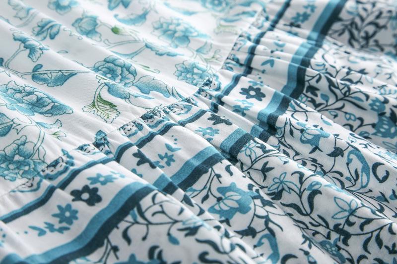 Spring And Summer Women'S Holiday Printed Skirt Bohemian Dress