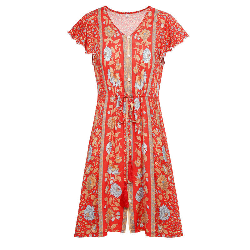 Tunics For Women'S Tunic  Beach New Summer Print Swimsuit Beach Dress