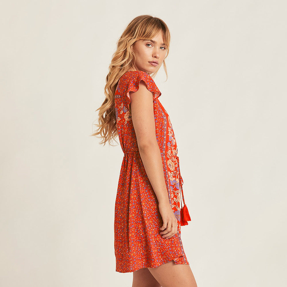 Tunics For Women'S Tunic  Beach New Summer Print Swimsuit Beach Dress