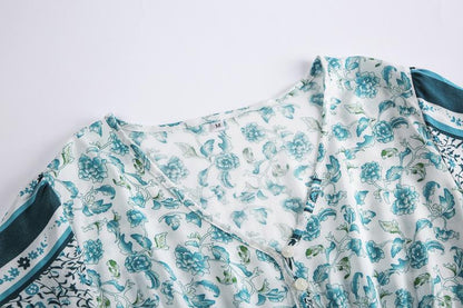 Spring And Summer Women'S Holiday Printed Skirt Bohemian Dress