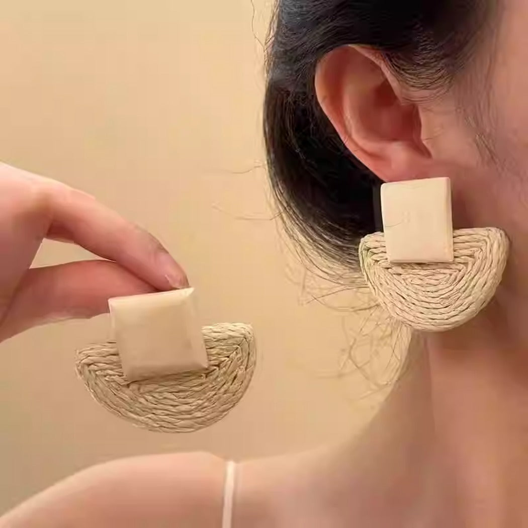 Earwish - Boho Woven Earrings – Unique &amp; Natural