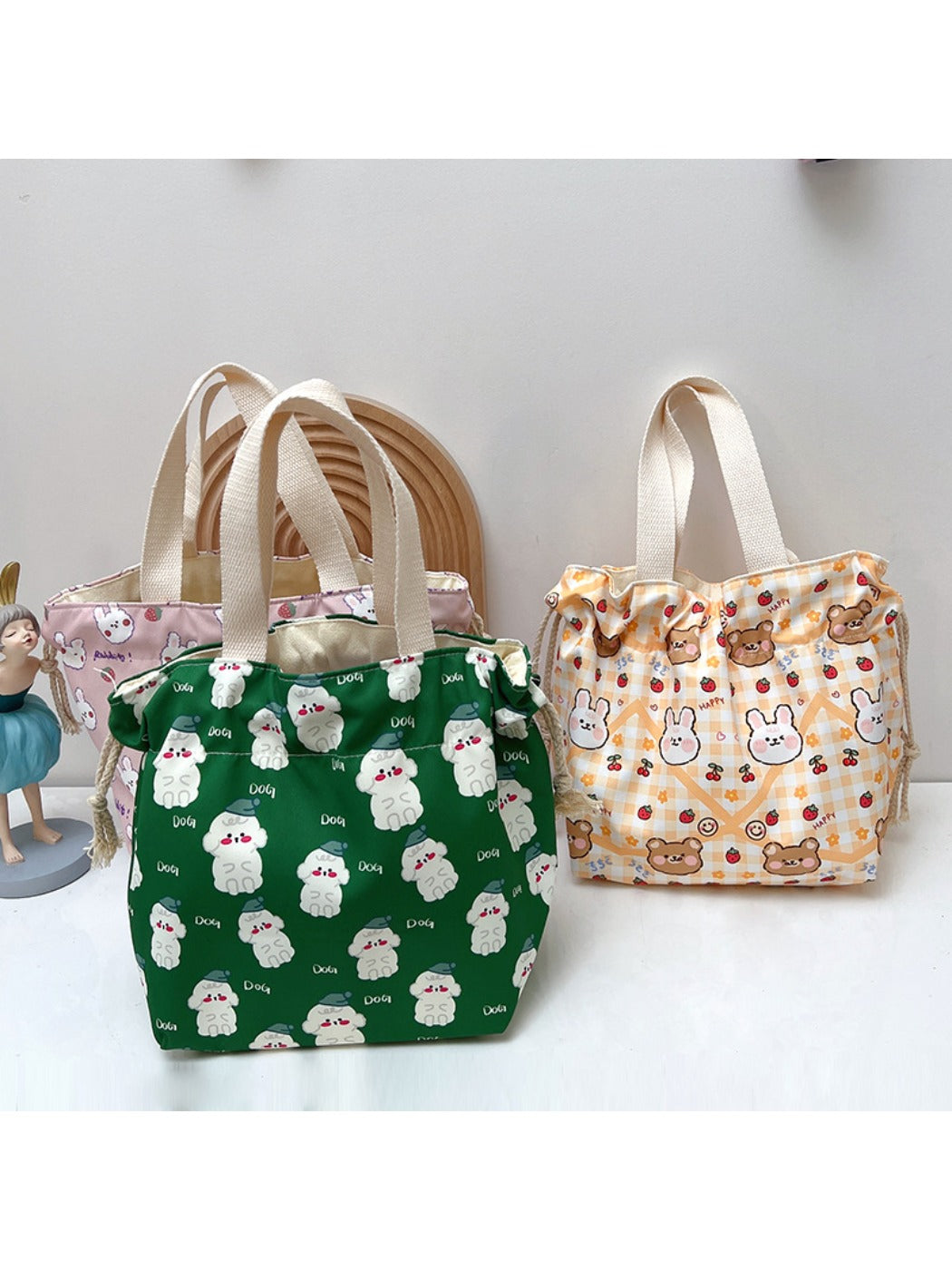 Cosbai - Cartoon Small Tote Bag