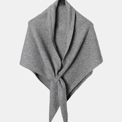 Simple Wool Blend Warm Triangle Winter Scarf