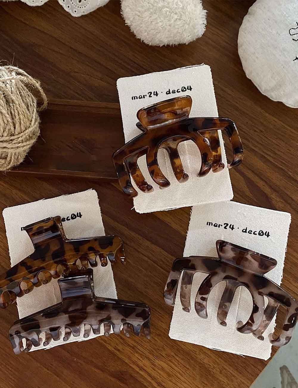 Millett Leopard Print Hair Claw Clip