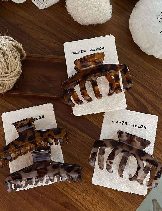 Millett Leopard Print Hair Claw Clip