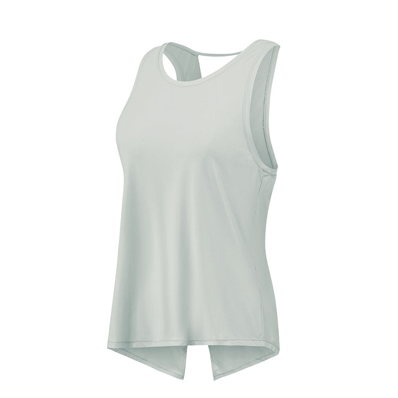 Quick-Dry Mesh Yoga Gym Hoodie Loose Breathable Running Sports Vest Sleeveless T-Shirt