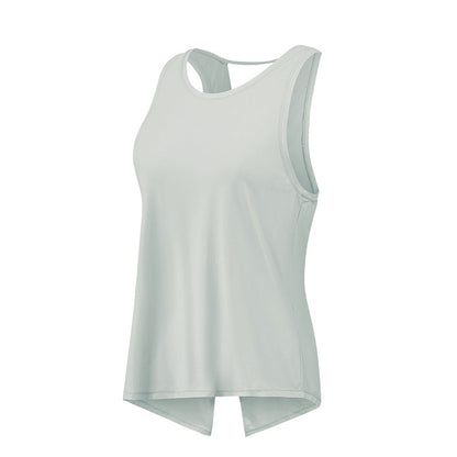Quick-Dry Mesh Yoga Gym Hoodie Loose Breathable Running Sports Vest Sleeveless T-Shirt