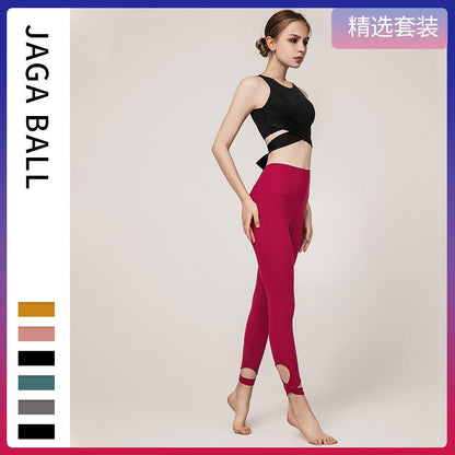 Yoga Dress Sports Suit Women Professional Fast Dry Clothes Tight Breathable Fitness Suit Sexy Fashion
