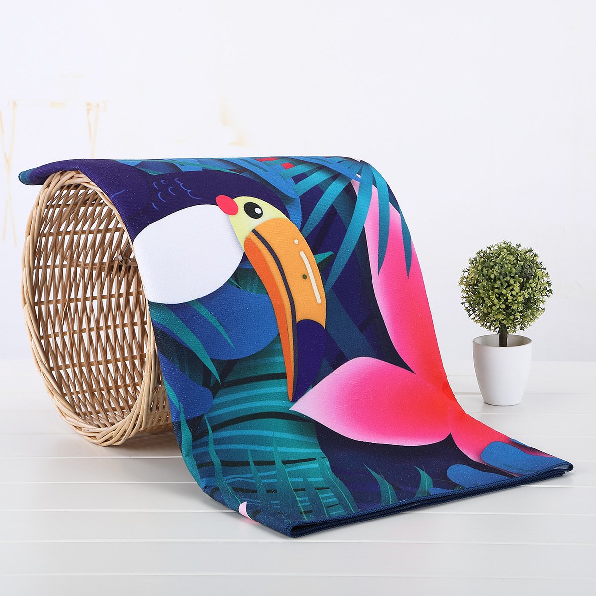 Printed Beach Towel Adult Printed Swimming Sweat Beach Seat Towel Bath Towel