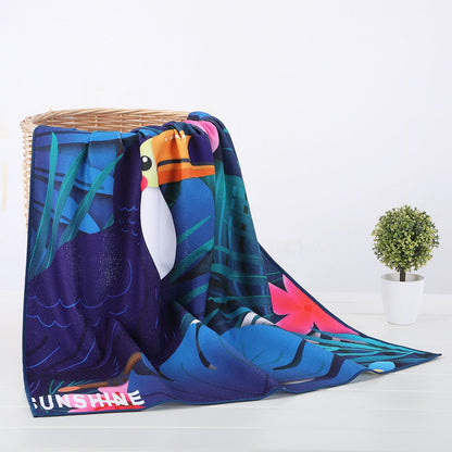 Printed Beach Towel Adult Printed Swimming Sweat Beach Seat Towel Bath Towel