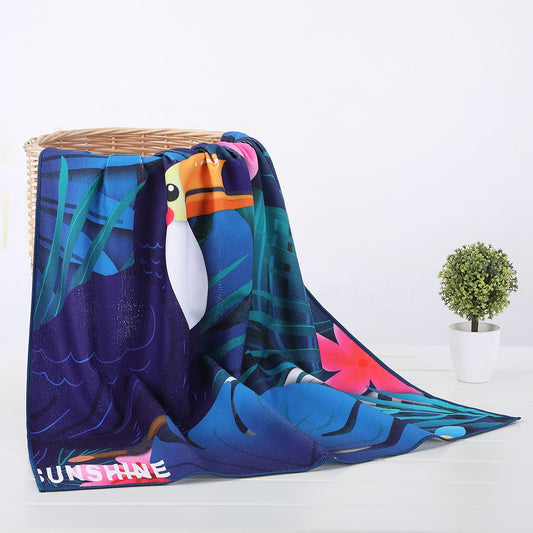 Printed Beach Towel Adult Printed Swimming Sweat Beach Seat Towel Bath Towel