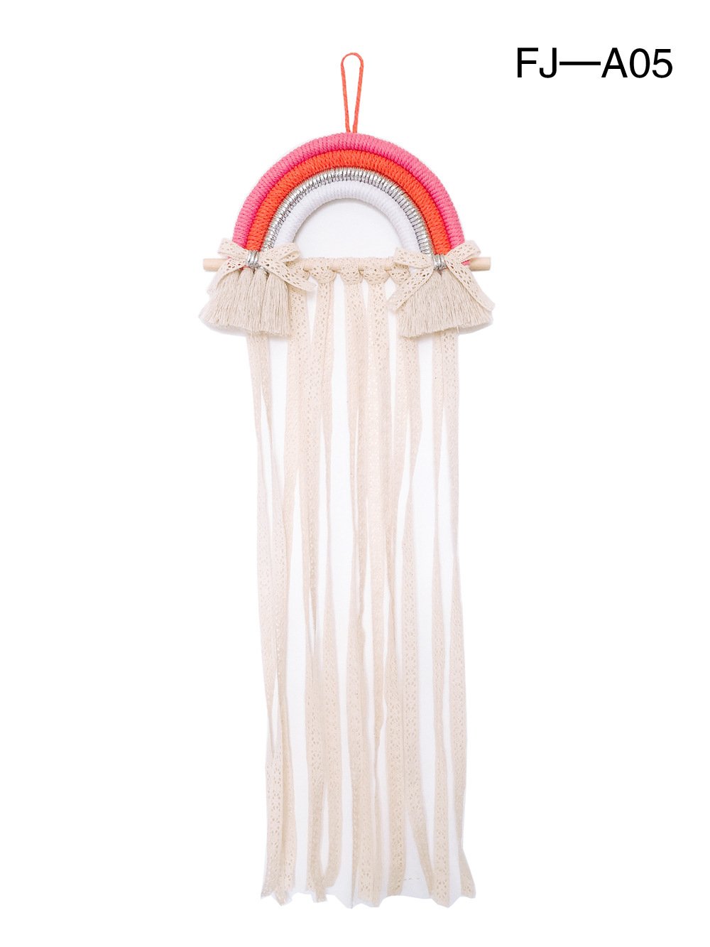 Woven Rainbow Children'S Hairpin Hair Accessories Storage Belt Wall-Mounted Headwear Finishing Belt Organizer