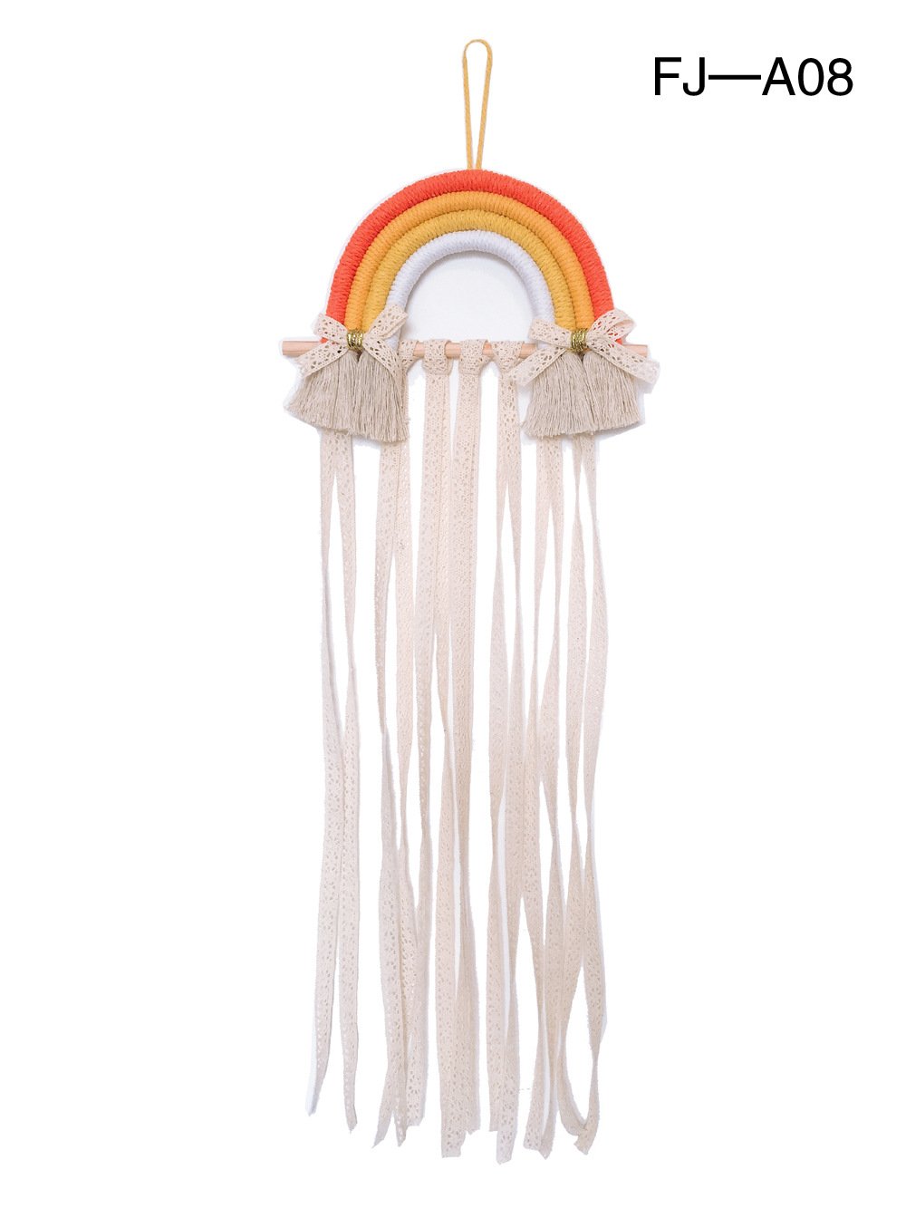 Woven Rainbow Children'S Hairpin Hair Accessories Storage Belt Wall-Mounted Headwear Finishing Belt Organizer