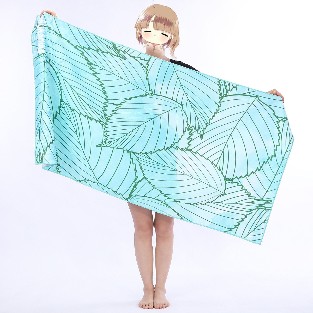 Printed Beach Towel Adult Printed Swimming Sweat Beach Seat Towel Bath Towel
