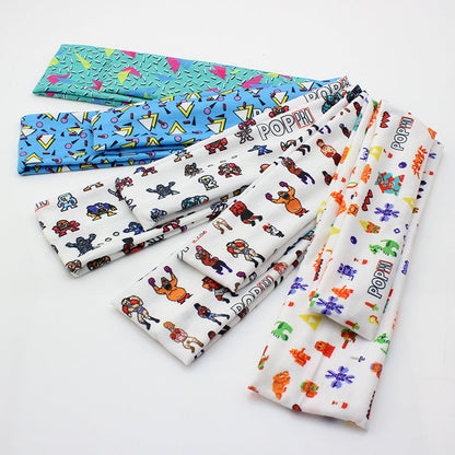 Solid Color Button Mask Hair Band Anti-Strangulation Cotton Elastic Yoga Fitness For Men And Women Sports Wash Hair Accessories Can Be Customized