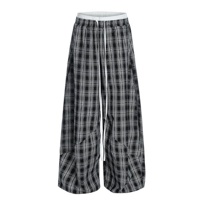 High Waist Slim Fit Wide Leg Lazy Style Pants