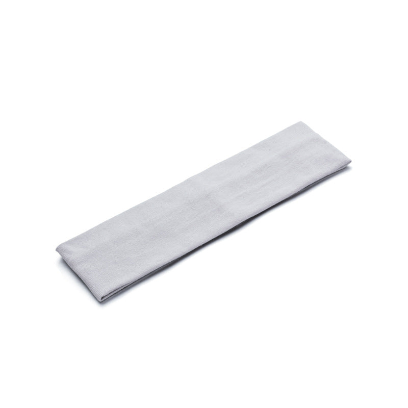 Solid Color Button Mask Hair Band Anti-Strangulation Cotton Elastic Yoga Fitness For Men And Women Sports Wash Hair Accessories Can Be Customized
