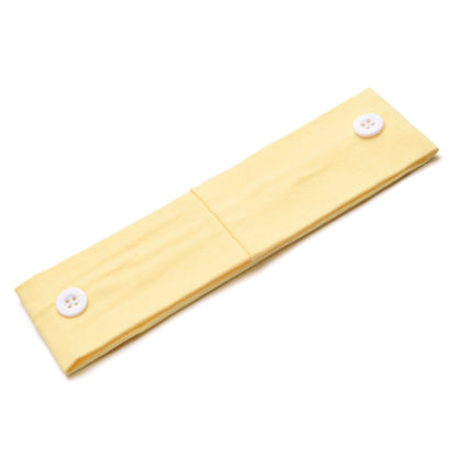Solid Color Button Mask Hair Band Anti-Strangulation Cotton Elastic Yoga Fitness For Men And Women Sports Wash Hair Accessories Can Be Customized