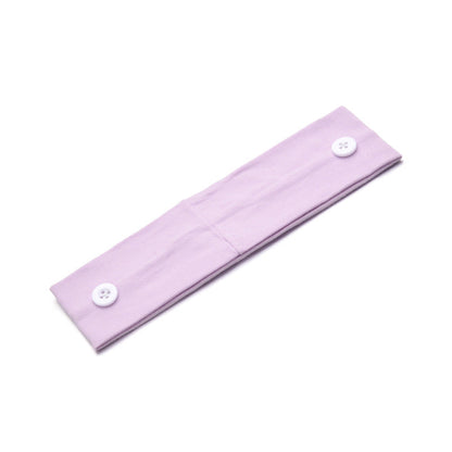 Solid Color Button Mask Hair Band Anti-Strangulation Cotton Elastic Yoga Fitness For Men And Women Sports Wash Hair Accessories Can Be Customized