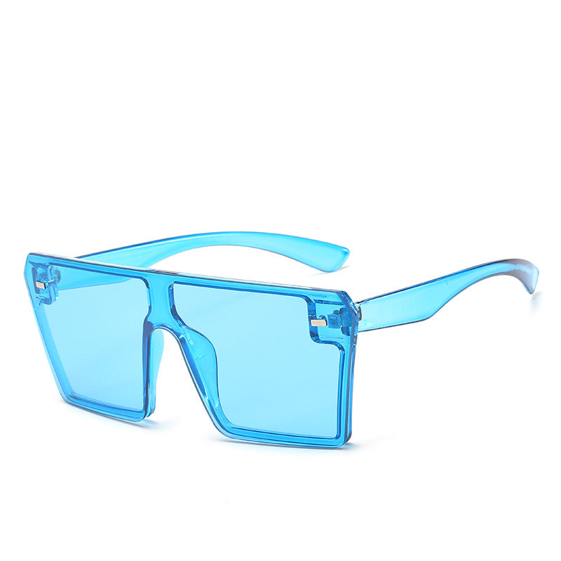 Trendy Gradient Color Sunglasses Fashionable Oversized Eyewear
