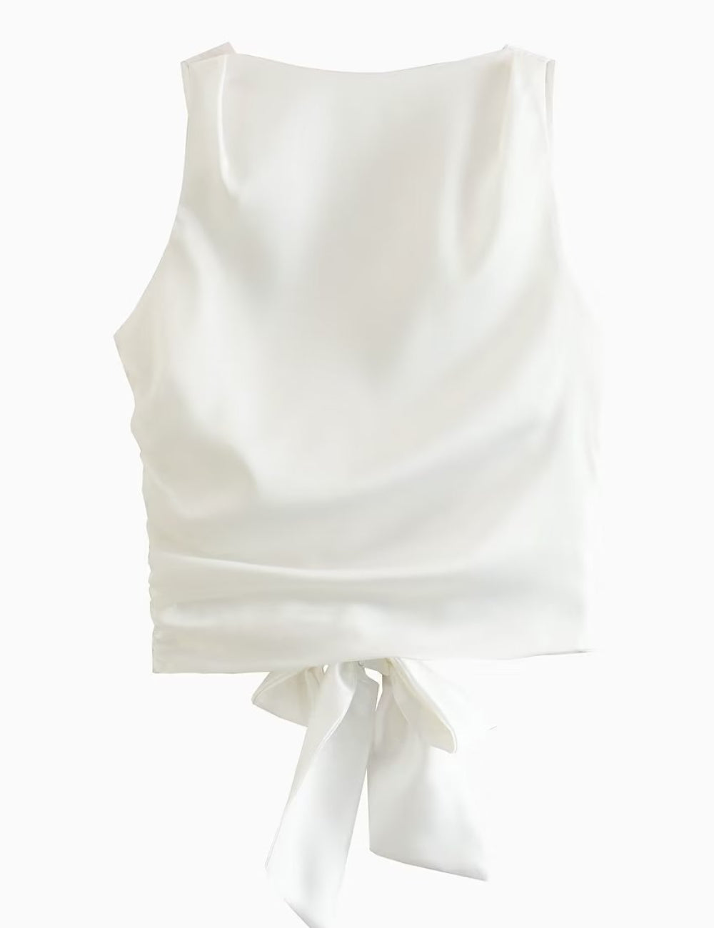 Sexy Backless Tie Back Cropped Top