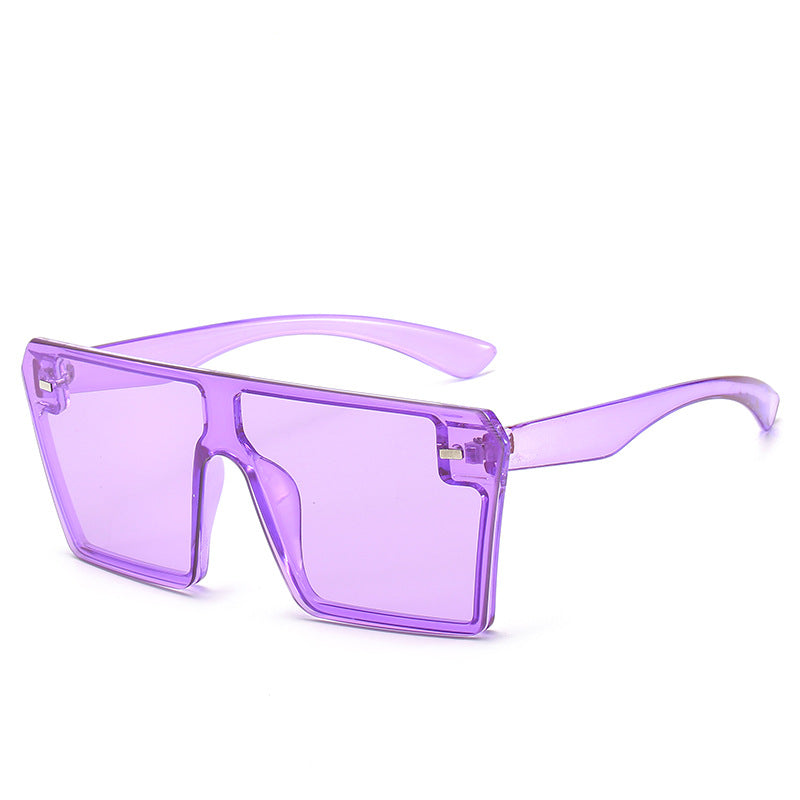 Trendy Gradient Color Sunglasses Fashionable Oversized Eyewear