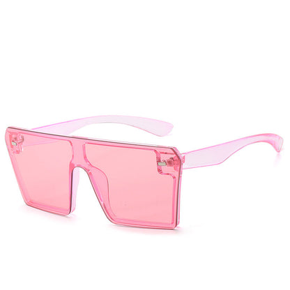 Trendy Gradient Color Sunglasses Fashionable Oversized Eyewear