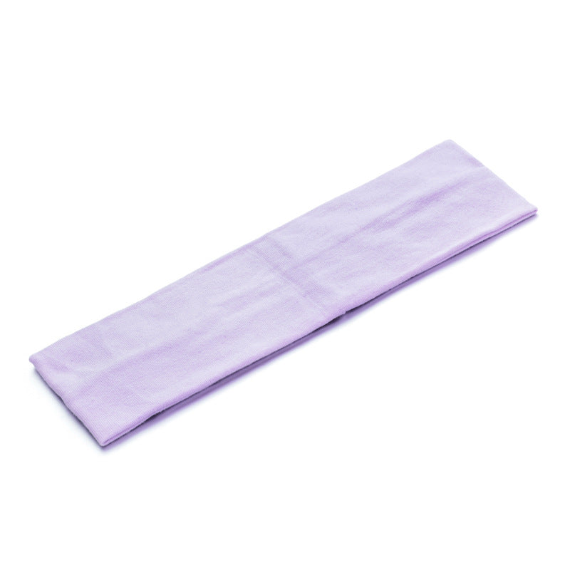 Solid Color Button Mask Hair Band Anti-Strangulation Cotton Elastic Yoga Fitness For Men And Women Sports Wash Hair Accessories Can Be Customized
