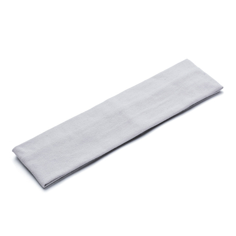 Solid Color Button Mask Hair Band Anti-Strangulation Cotton Elastic Yoga Fitness For Men And Women Sports Wash Hair Accessories Can Be Customized