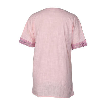 Summer New Style Women'S Short-Sleeved Fashion Embroidery Lace Casual T-Shirt