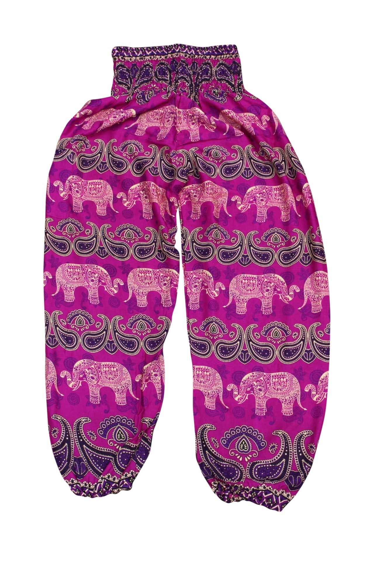 Printed Ethnic Style Elastic Waist Large Size Wide-Leg Bloomers