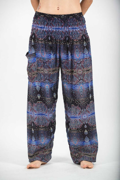 Printed Ethnic Style Elastic Waist Large Size Wide-Leg Bloomers